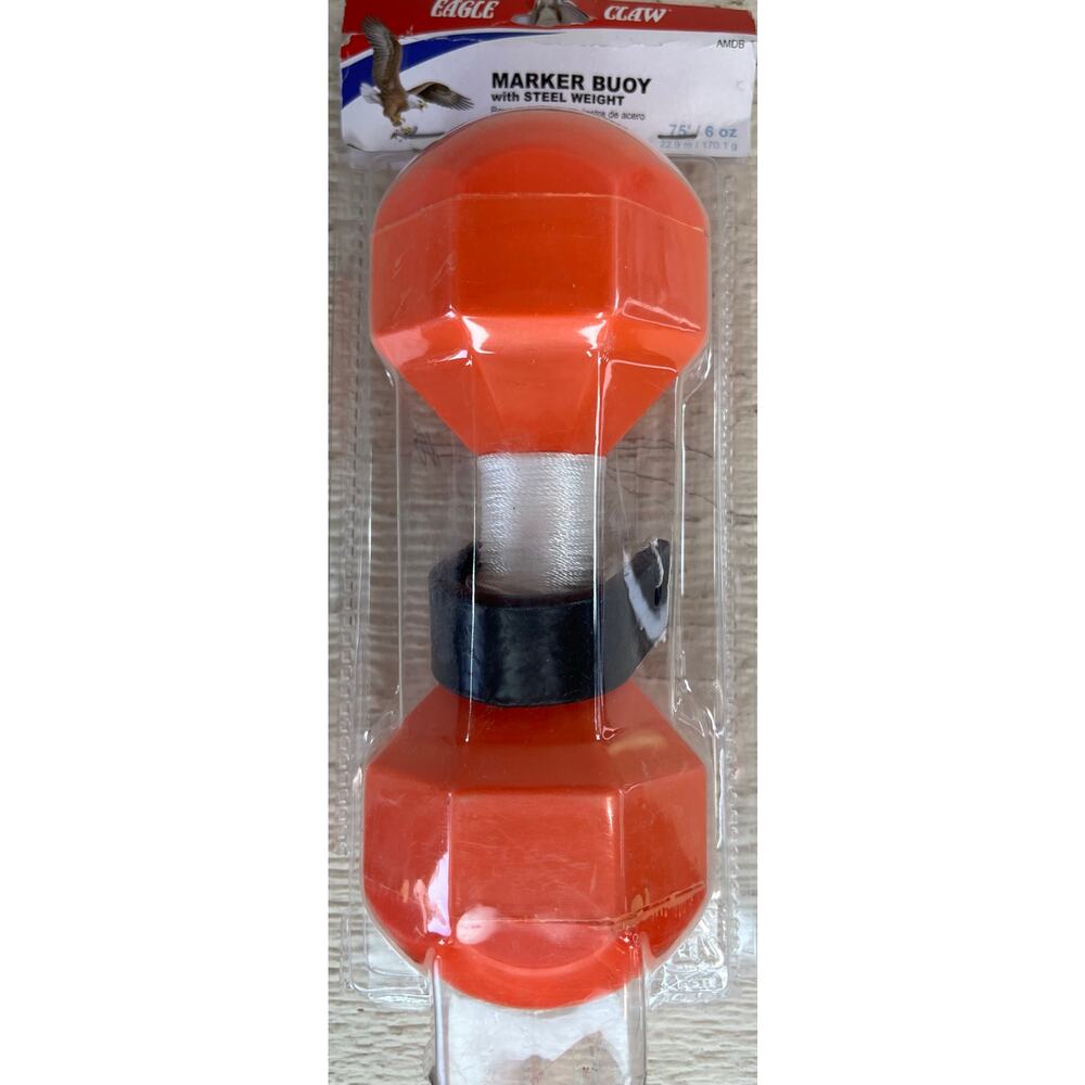 Eagle Claw Marker Buoy with Steel Weight – 75 ft / 6 oz